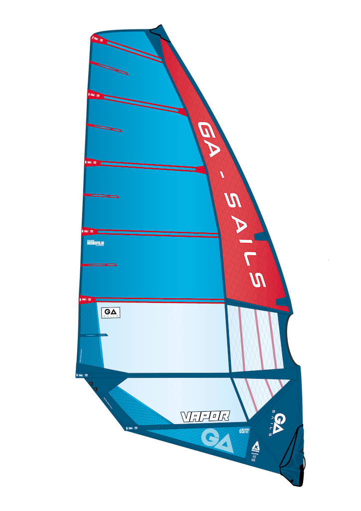 GA Sails slalom racing windsurf Vapor sail, windsurfing speed, gaastra 2023