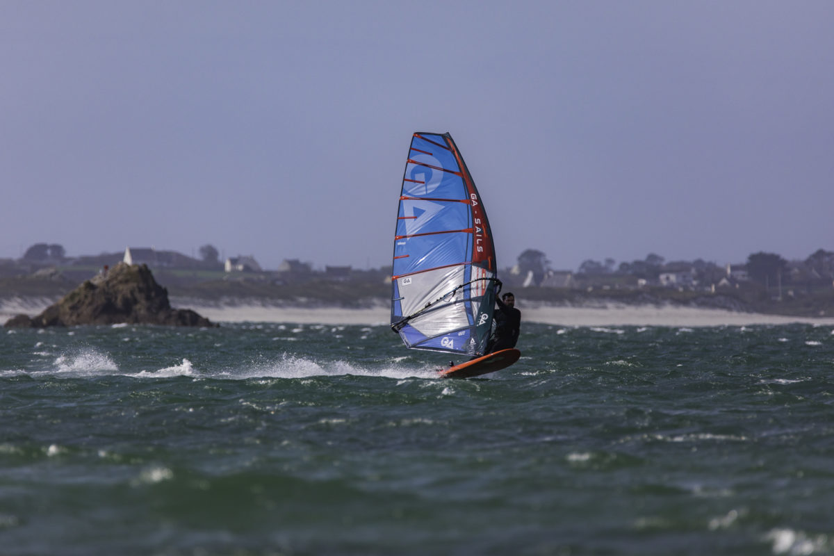 GA Sails freerace windsurf Phantom sail, windsurfing speed, gaastra 2023