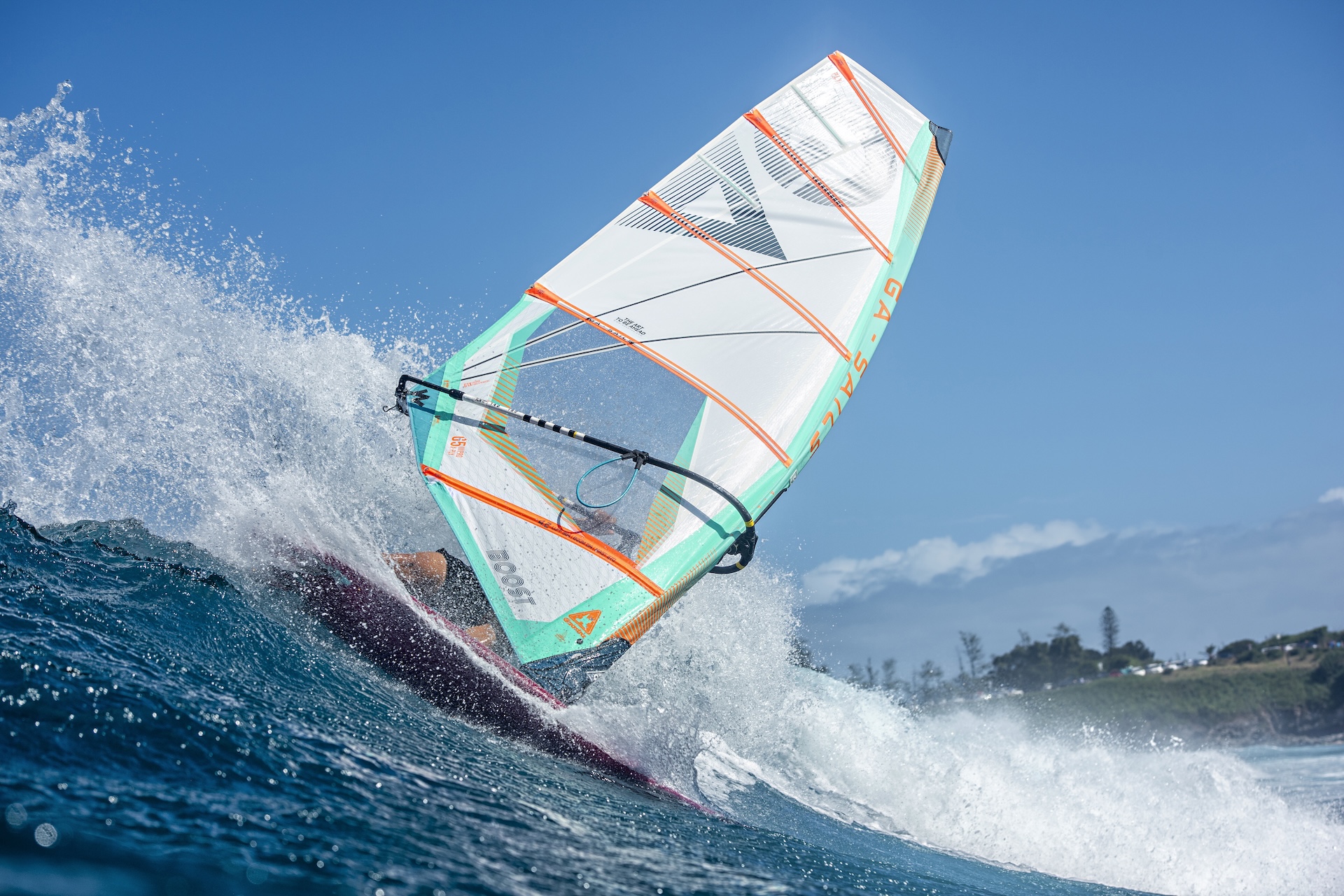 GA Sails 2025. Gaastra Boost, wave, freewave, windsurf sail, voile de vague 5 lattes, 5 battens