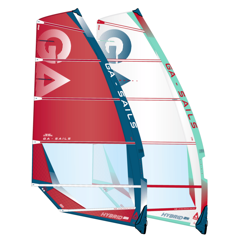 GA Sails 2025. Gaastra Hybrid, windsurf sail, voile de freeride, freeride sail.Duotone e-pace, Severne gator, convert, Neil Pryde fusion, ride, goya nexus