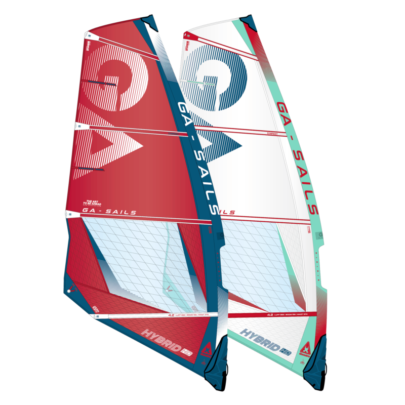 GA Sails 2025. Gaastra Hybrid, windsurf sail, voile de freeride, freeride sail.Duotone e-pace, Severne gator, convert, Neil Pryde fusion, ride, goya nexus