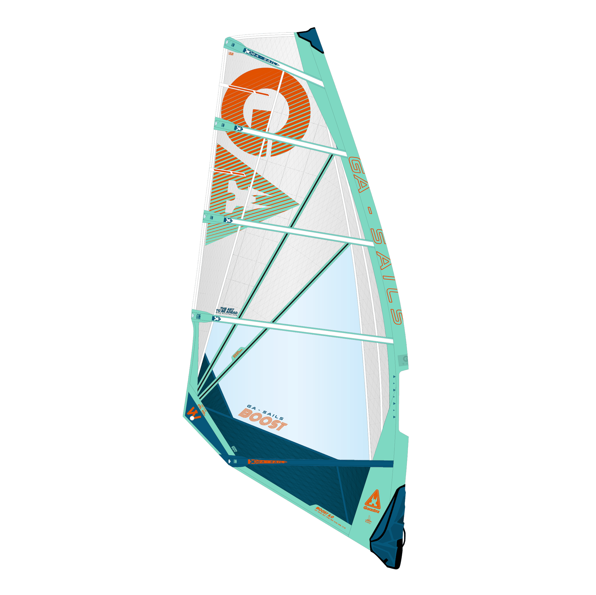 GA Sails 2026. Gaastra Boost, wave, freewave, windsurf sail, voile de vague 5 lattes, 5 battens