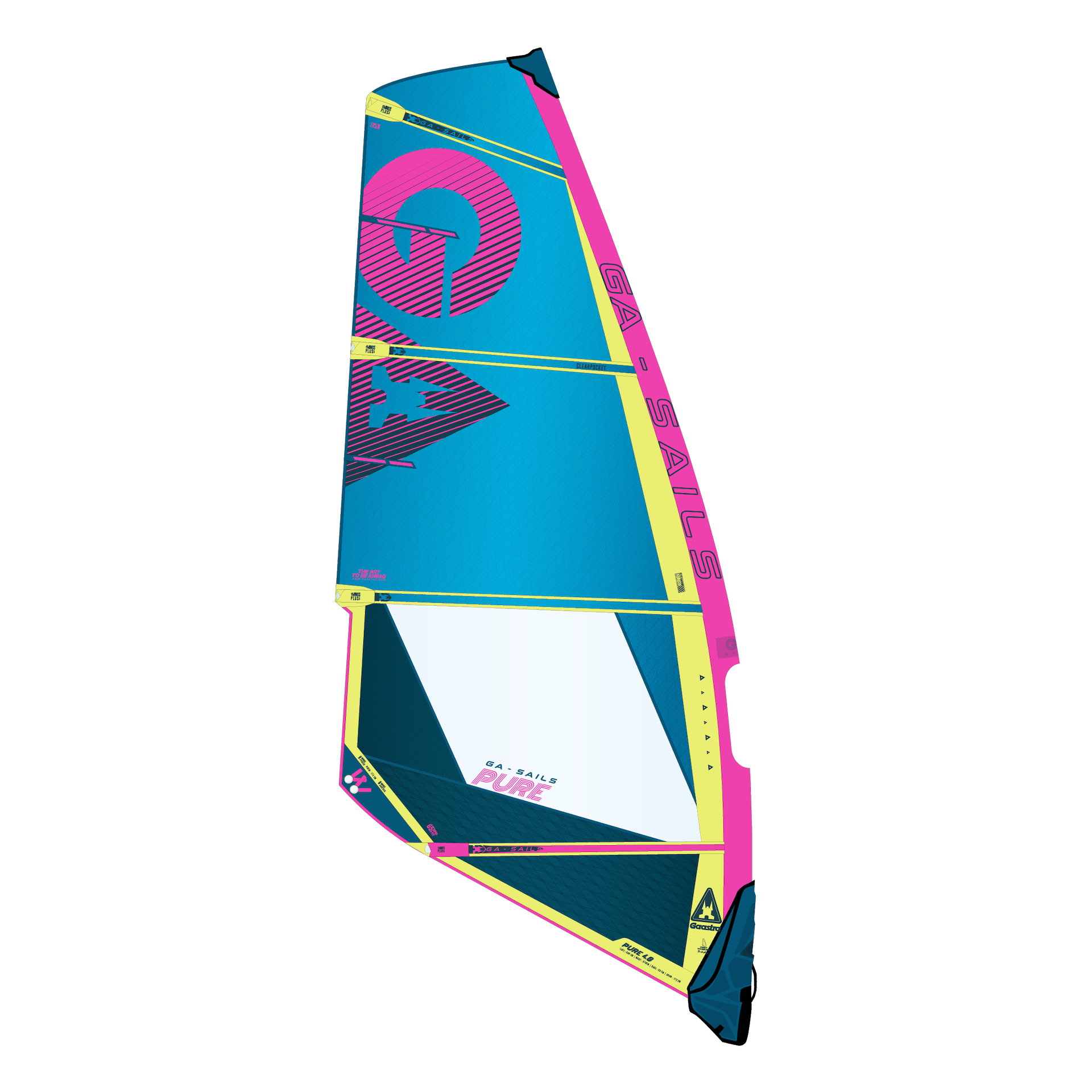 GA Sails 2026. Gaastra Pure, windsurf sail, voile de freestyle 4 lattes, 4 battens.Duotone Idol, Severne Freak, Neil Pryde wizard, goya cypher