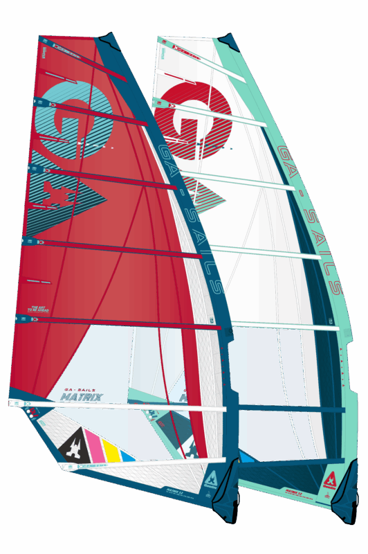 GA Sails 2026. Gaastra Matrix, windsurf sail, voile de freeride, freerace sail. Duotone e-pace, Severne NCX, convert, Neil Pryde speedster, goya Mark 7