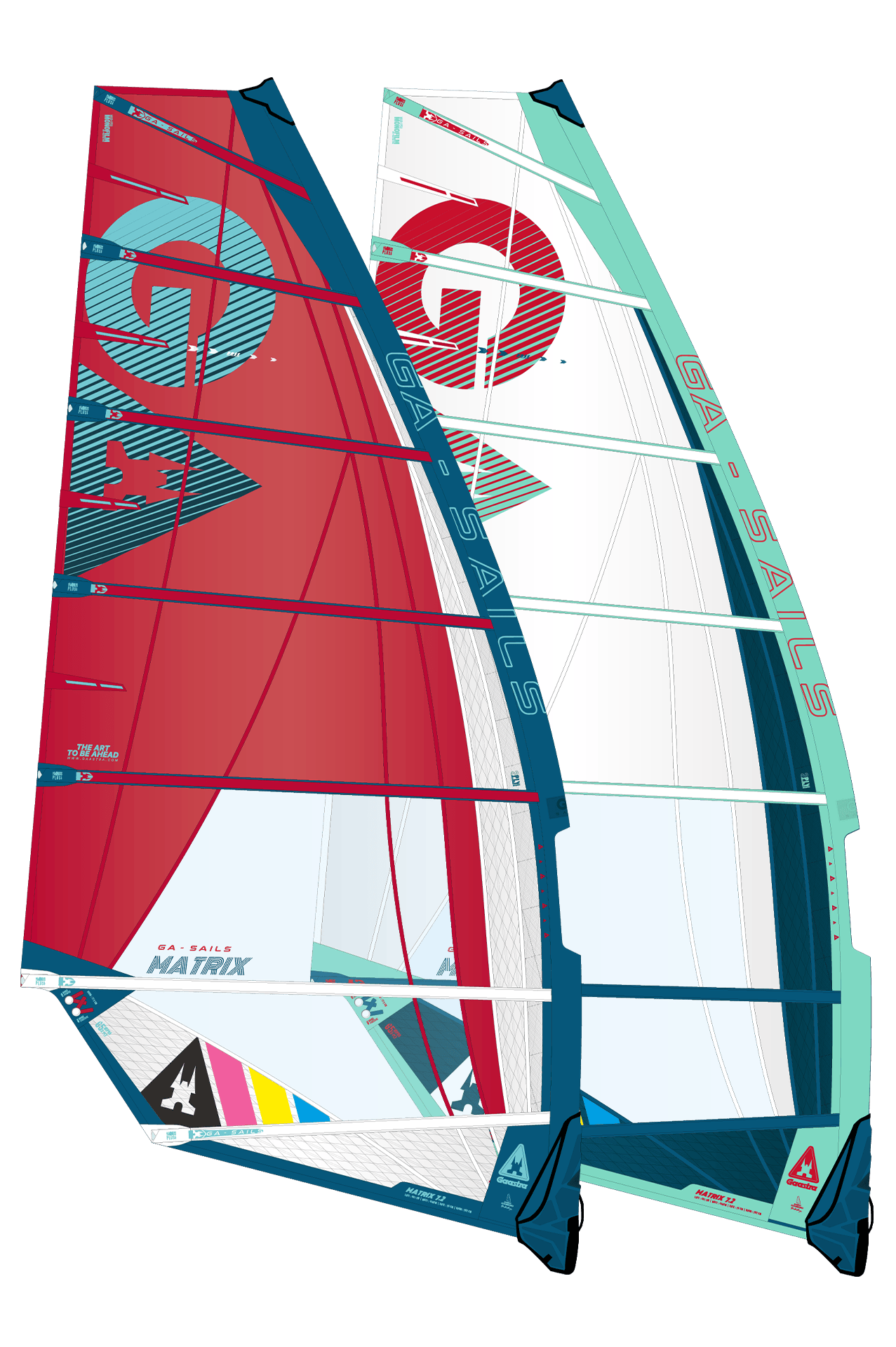 GA Sails 2026. Gaastra Matrix, windsurf sail, voile de freeride, freerace sail. Duotone e-pace, Severne NCX, convert, Neil Pryde speedster, goya Mark 7