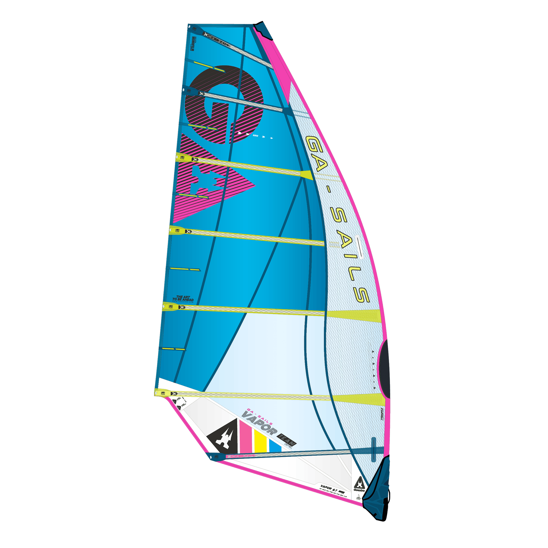 GA Sails 2026. Gaastra Vapor, windsurf sail, voile de race, course racing, slalom sail. Duotone warp, Severne M8, Neil Pryde RS Racing