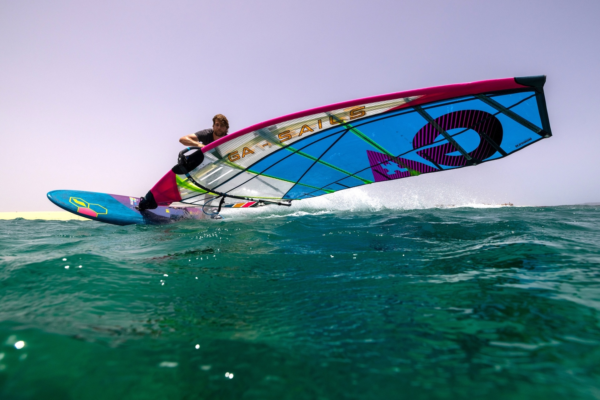 GA Sails 2026. Gaastra Vapor, windsurf sail, voile de race, course racing, slalom sail. Duotone warp, Severne M8, Neil Pryde RS Racing