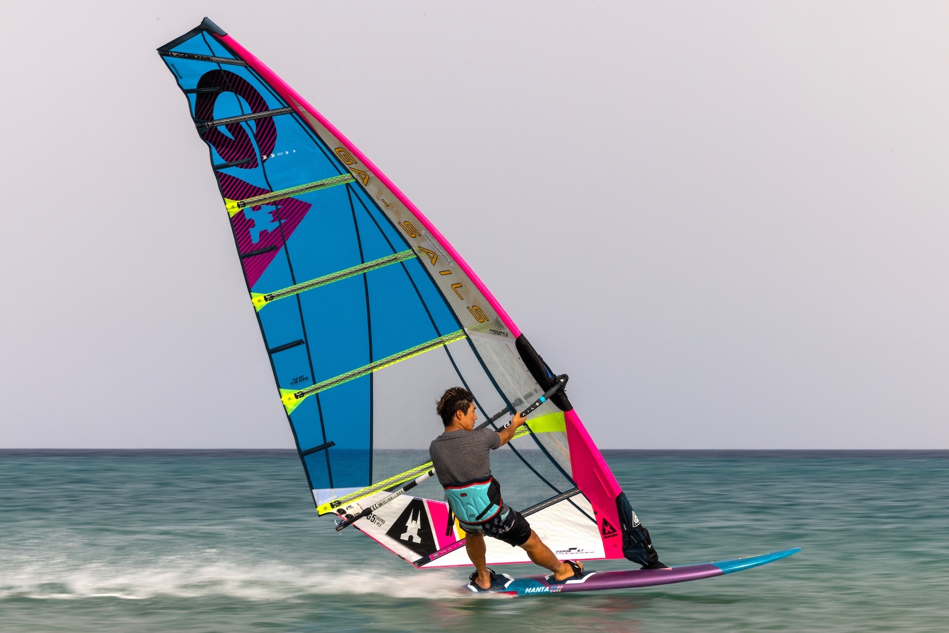 GA Sails 2026. Gaastra Vapor, windsurf sail, voile de race, course racing, slalom sail. Duotone warp, Severne M8, Neil Pryde RS Racing