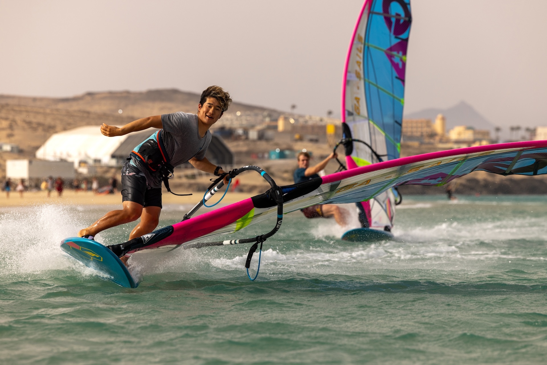 GA Sails 2026. Gaastra Vapor, windsurf sail, voile de race, course racing, slalom sail. Duotone warp, Severne M8, Neil Pryde RS Racing